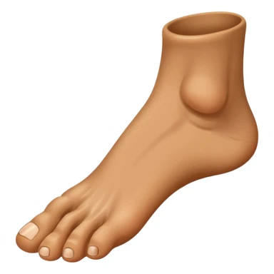 human foot with 5 toes sticker