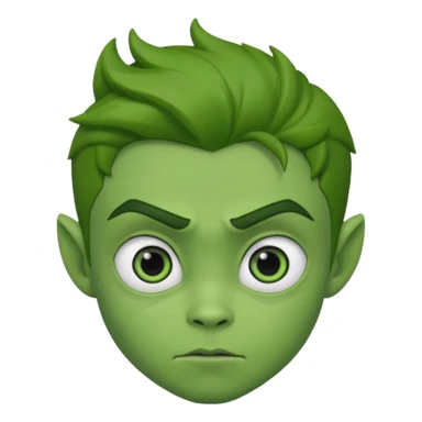 Beast boy (face only) sticker