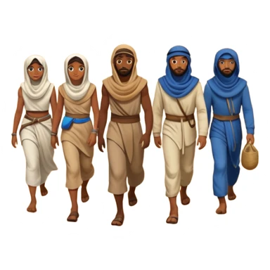 The israelites crossing the wilderness sticker