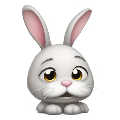 sad bunny sticker