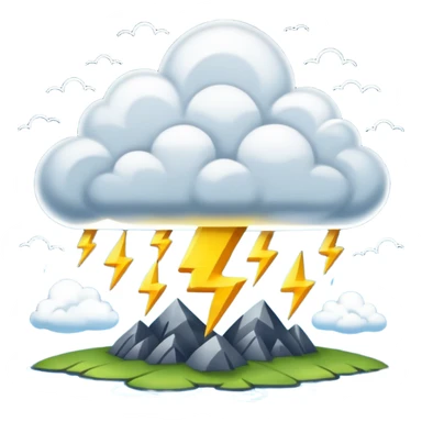 Gewitter mit Blitze sticker