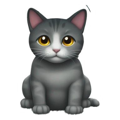Cat in the rain sticker
