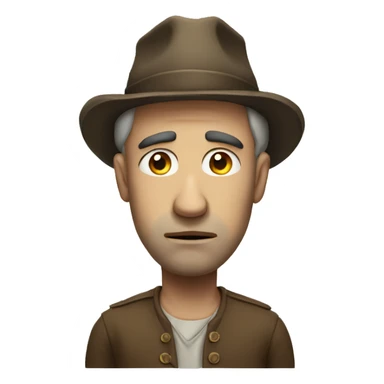 sad lucky men sticker