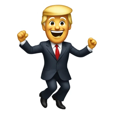 Donald Trump dancing sticker