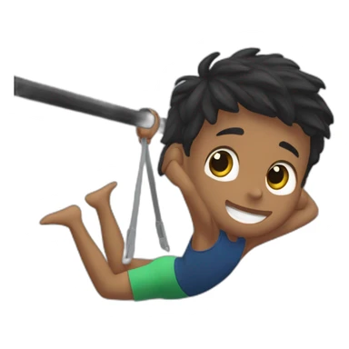 boy mixrace in front lever on drawbar sticker