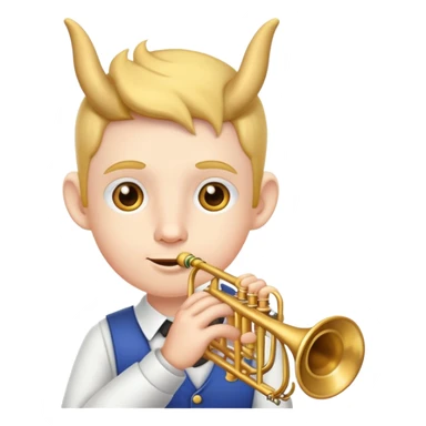 Character with trumpet-shaped ears sticker