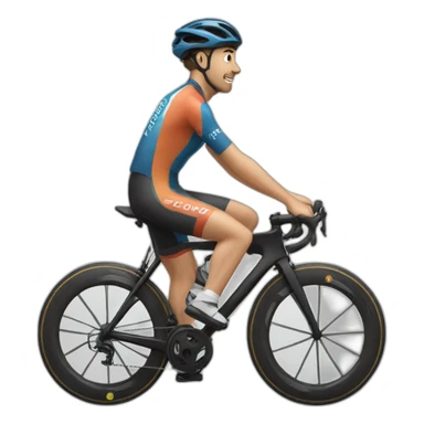 Cycliste sticker