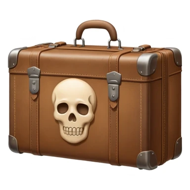 Suitcase with a human bodies inside  sticker