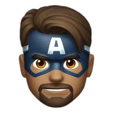 JC captain america brun sticker
