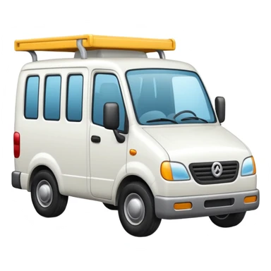 quiero un emoji de un camion en tonos blancos sticker
