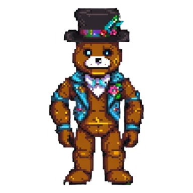 Glamrock Freddy from Five Nights at Freddy's Security Breach sticker