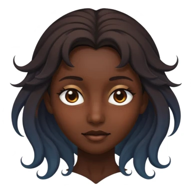 Face surrounded by shadow magic sticker