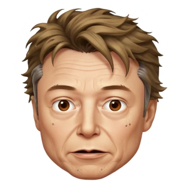 Ugly Elon musk  sticker