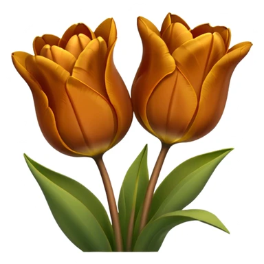 Light brown tulips sticker