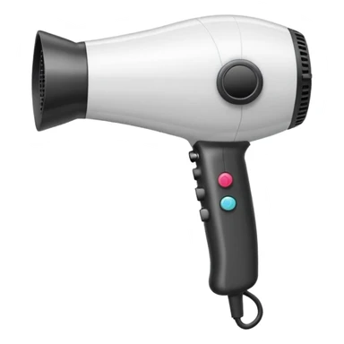 classic hair dryer, simple emoji style sticker