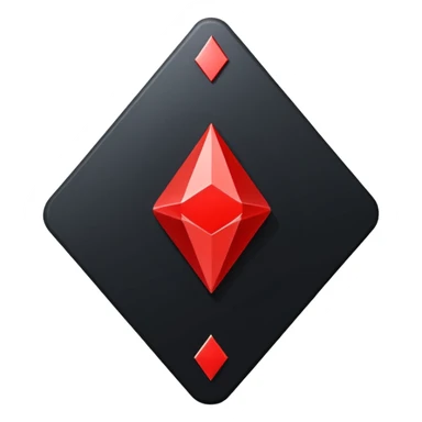 3d diamond shape matte black. diamond shape like on a playing card sticker