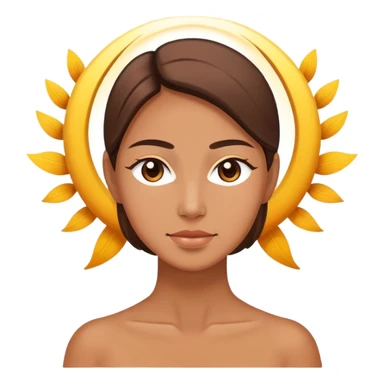 peaceful resting person with renewal energy, rejuvenating sticker