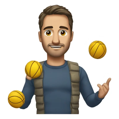 баскетбольный мяч на крыше дома sticker