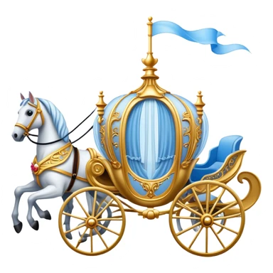 Cinderella Horse and carriage sticker