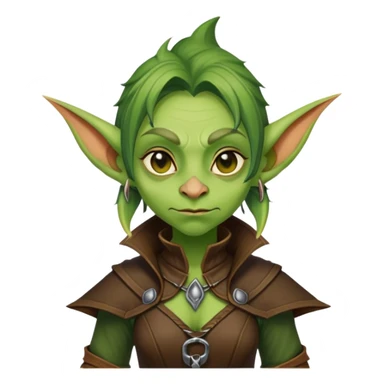 Female goblin sticker