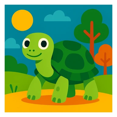 Turtle sticker