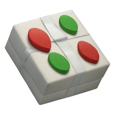 A present-board with a game-plan on it sticker