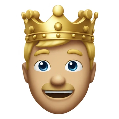 yelling white king sticker