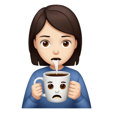 Bad coffee / sad coffee sticker
