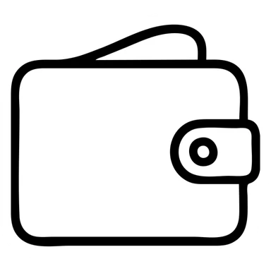 outlined wallet icon sticker