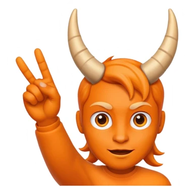 horns down sticker
