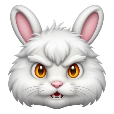 angry bunny  sticker