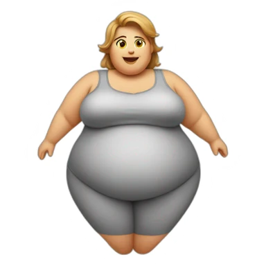 obese-woman-belly sticker