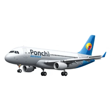 now i want a Airbus A318 Ponchi Airlines (gray colored) sticker