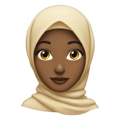 Hijabi with lashes  sticker