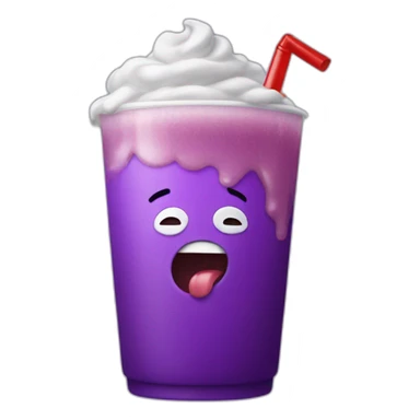 biggie smalls drinking grimace shake sticker