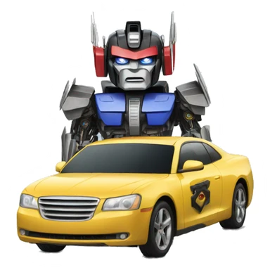 Transformer driving a ted car sticker
