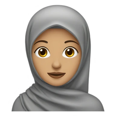 woman with hijab sticker