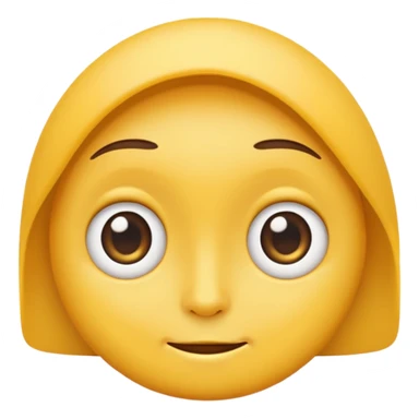 Classic emoji face, wide eyes looking, side eye sticker