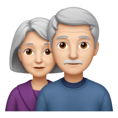 lo mismo que estas haciendo solo coloca alado de la abuela un hombre joven  sticker