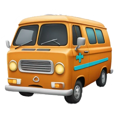 Scooby doo cartoon van sticker