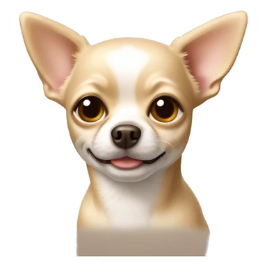 Dog chihuahua beige  sticker