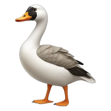 goose holding weapon sticker