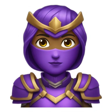 demetra purple armor sticker
