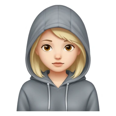 Girl with a hoodie sticker