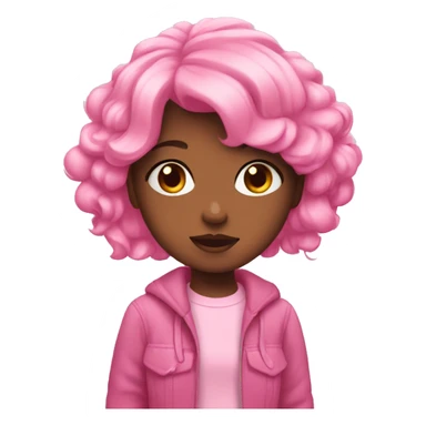 Pink soft girl emojis sticker