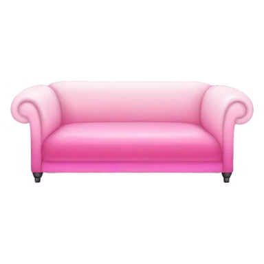 Pink ombre couch with glitter and pillows  sticker