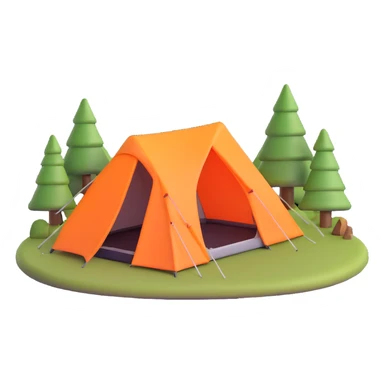 camping tent sticker