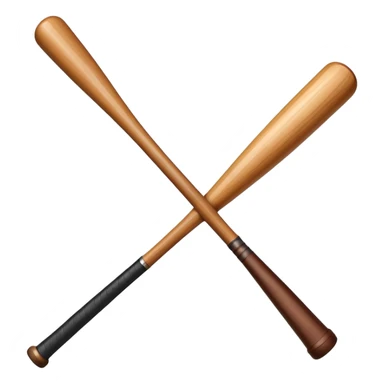 thick wooden baseball bat sticker