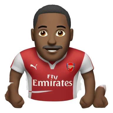 legendary french striker from arsenal sticker
