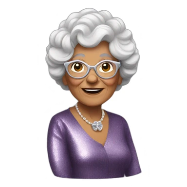 Disco grandma sticker